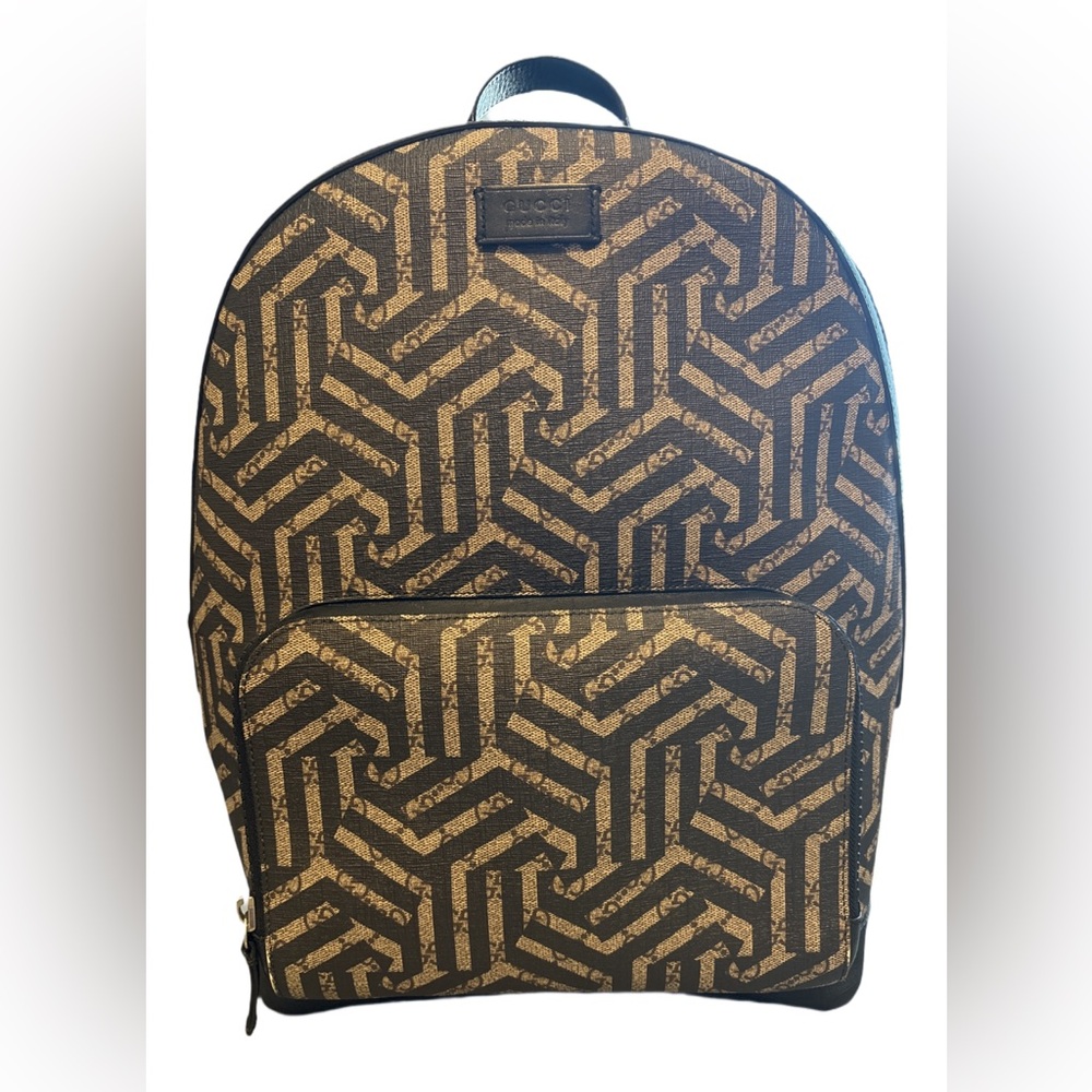 Gucci Tan and Brown Kaleidoscope Backpack